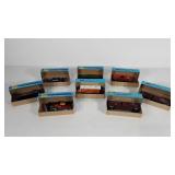 Group of Athearn miniature train cars, dates