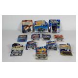 Group of Hot Wheels toy cars, all in packaging