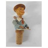 McCormick stoneware whiskey jug, wine stopper,