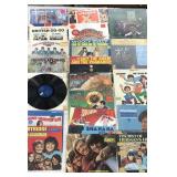 Vinyl records,  twenty plus albums, mostly 60s