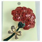 Austrian crystal brooch