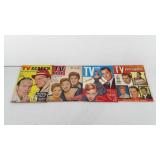 Four TV magazines, includes TV people, TV fan, TV