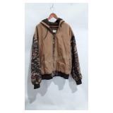 Whitetail canvas camo hunting jacket, size 2XLT