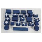 Group of 24 jewelry boxes, various sizes, some