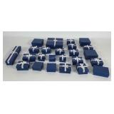 Group of 24 jewelry boxes, various sizes, some