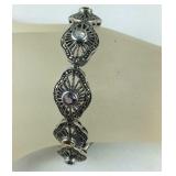 Sterling silver bracelet 6in