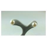 Sterling silver freshwater pearl earrings