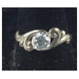 Sterling Silver Solitaire Cubic Zirconia