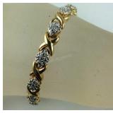 Genuine Diamond Chip Tennis