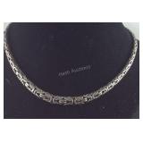 Sterling Silver Heavy Byzantine Style Chain