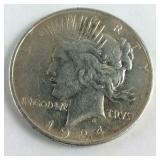 1924 Peace Dollar