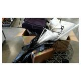 Skid lot: l7ggage, curtain rids, textiles and