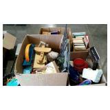 Skid lot: books, tray, scales, toys,