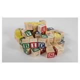 Wooden blocks, a few have chew marks as shown,