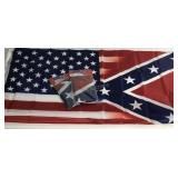 USA/Confederate blended flag, 3x5, new in