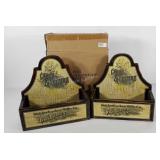 Two decor advertising letter boxes, new in