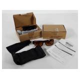 Four pair of HD Vision sunglasses, with cloth and