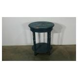 Accent table, painted, 28" tall, damage as shown