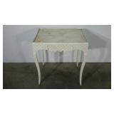 Accent table, painted, single drawer, 18 x 26 x