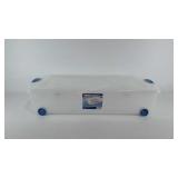 Sterilite 50 quart tote with latching lid, on