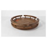 Oak lazy Susan, 15" across, moves smoothly