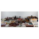 Large group of model train equipment includimg