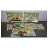 Grand Union grocery chain advertising signs, 