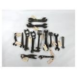 Mechanics wrenches, thirteen