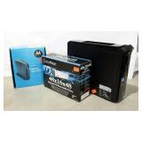 Three pieces. Motorola cable modem in box, i/o