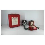 MSA model S gas mask with window cator canisters