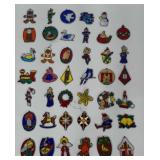 Sun catcher style christmas ornaments.