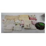 Textiles, includes table cloth, napkins, place