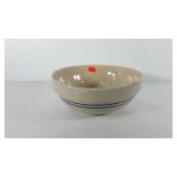 Large pottery serving bowl, 12"