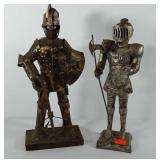 Two knights, 14.5" and 15"