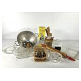 Kitchenwares, Pyrex & Fire King glass bakeware,
