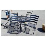 Nice 3pc Outdoor Balcony Table Set, wrought iron,
