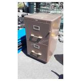 Older 2 Drawer File Cabinet, heavy duty made,