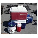 Coolers Group. 8 total of various types, good