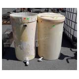 Two Poly Water Containers, one lid only, 55