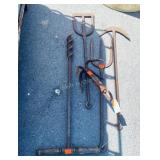 5pc Antique Cast Iron pcs. Auger Bore Bit,