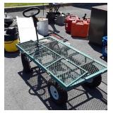 Landscaping Wagon. Drop down sides, one tire is