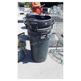 Three Rubbermaid Trash Containers, No Lids,