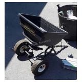 Craftsman Broadcast Spreader, lawn tractor pull