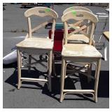 Three Home Counter stools, used condition, needs