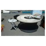 Nice Outdoor Propane Firepit, has cover, 18"