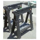 Pair of Poly Saw Horses, good usable condition