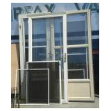 3-House Doors Storm Doors, with misc. Screens