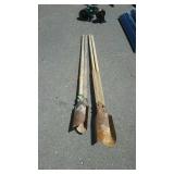 2 post hole diggers