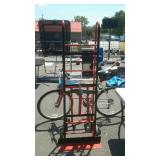 Red appliance dolly with strapping, Professional