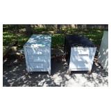 Pair of painted Office Desk Drawer Ends, 3